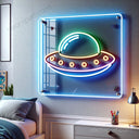ufo spaceship neon signs neon lights ufo led