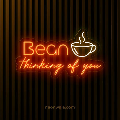 Bean Thinking of You Coffee Neon Sign - NeonXpert