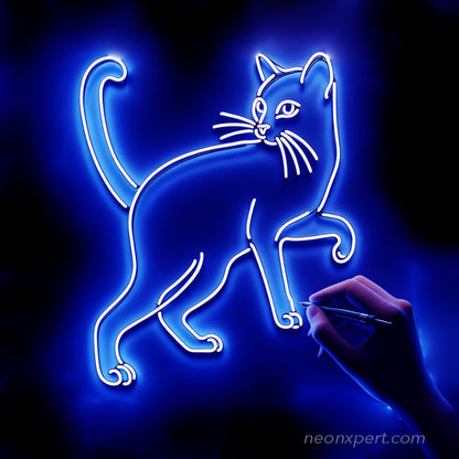 Cat Neon Light Sign - NeonXpert