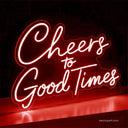 Cheers To The Good Times Neon Bar Sign | Bar Decor Led Light For Sale - NeonXpert16 x 12 inYellow