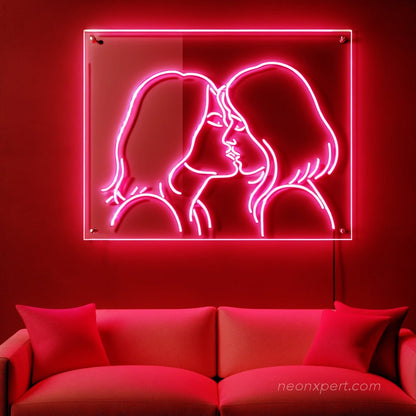 Lesbian Wall Art Neon Sign Red color- NeonXpert