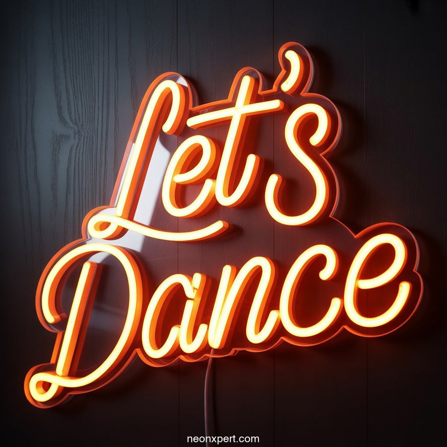 Let's Dance Neon Light for Party Decor - NeonXpertSmallWhite