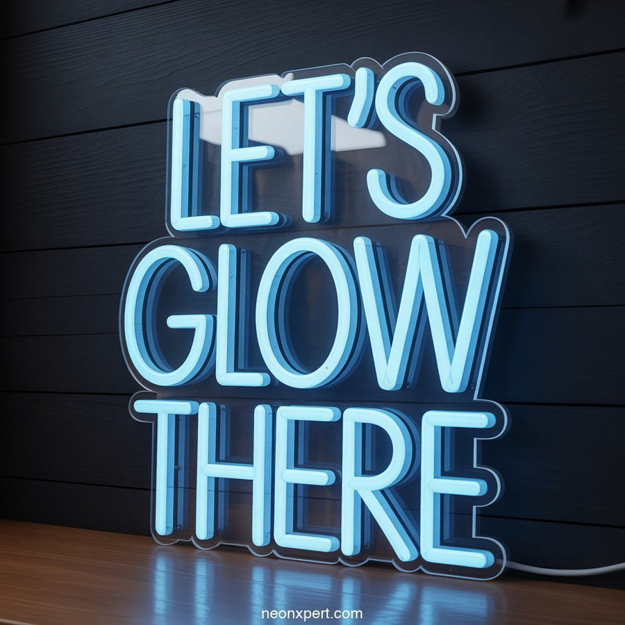 Let’s Glow There weed neon light - NeonXpertSmallWhite
