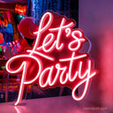Let's Party LED Neon Sign Party Decor - NeonXpert