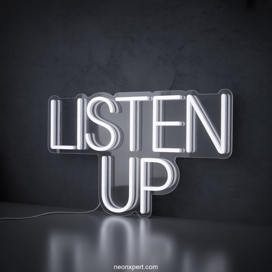 Listen Up LED Neon Art Sign Neon Light