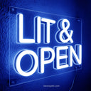 Lit & Open LED Neon Sign For Dispensary - NeonXpert10 x 7 inBlue