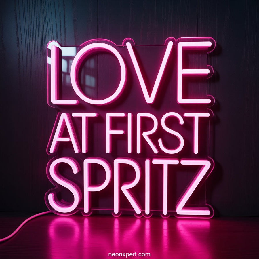 Love at First Spritz Neon Light for Bar Decor - NeonXpertSmallWhite