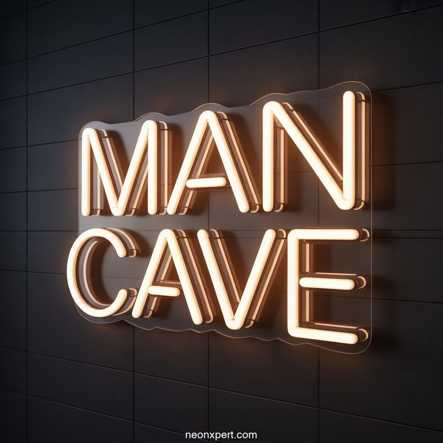 Man Cave Neon Light Home Decor - NeonXpertSmallWhite