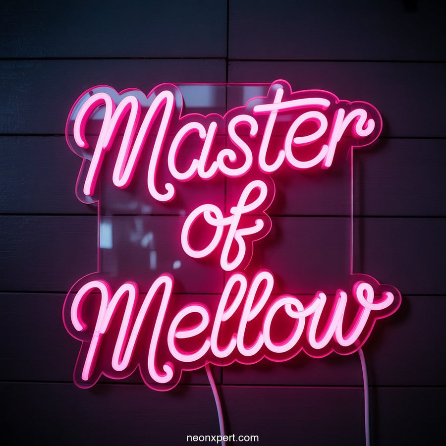 Master of Mellow weed neon sign light - NeonXpertSmallWhite