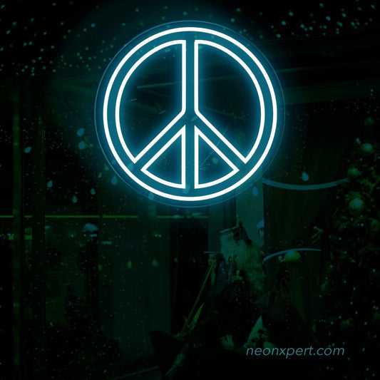 Peace LED Neon Sign Board - NeonXpert