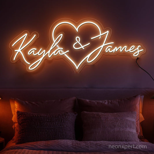 Personalized Couple Name Neon Sign - NeonXpert