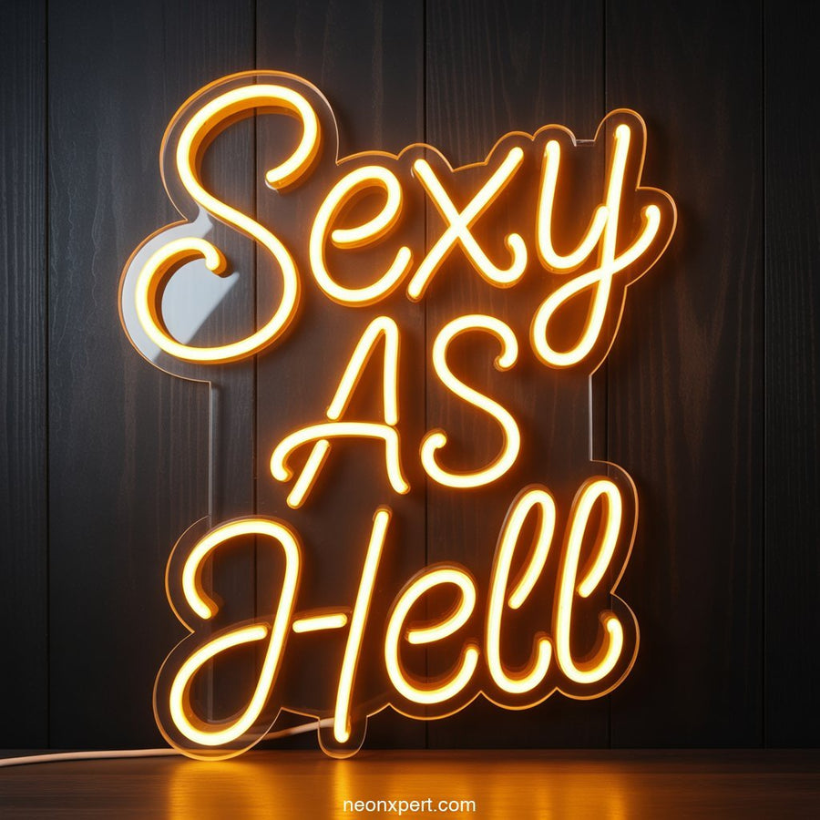 Sexy as Hell Neon Sign for Home Decor - NeonXpertSmallWhite