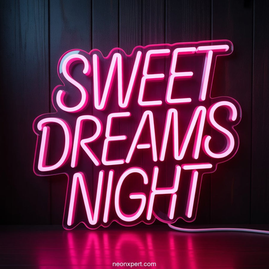 Sweet Dreams Neon Sign Home Decor - NeonXpertSmallWhite