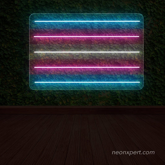 Transgender Pride Flag Neon Sign - NeonXpert