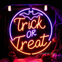 Trick or Treat Light Up Sign | Halloween Party Decoration - NeonXpert
