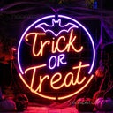 Trick or Treat Light Up Sign | Halloween Party Decoration - NeonXpert