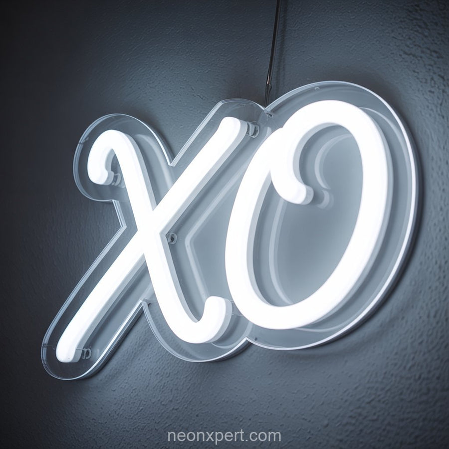 XO | Romantic Wedding Neon Sign - NeonXpertSmallWhite