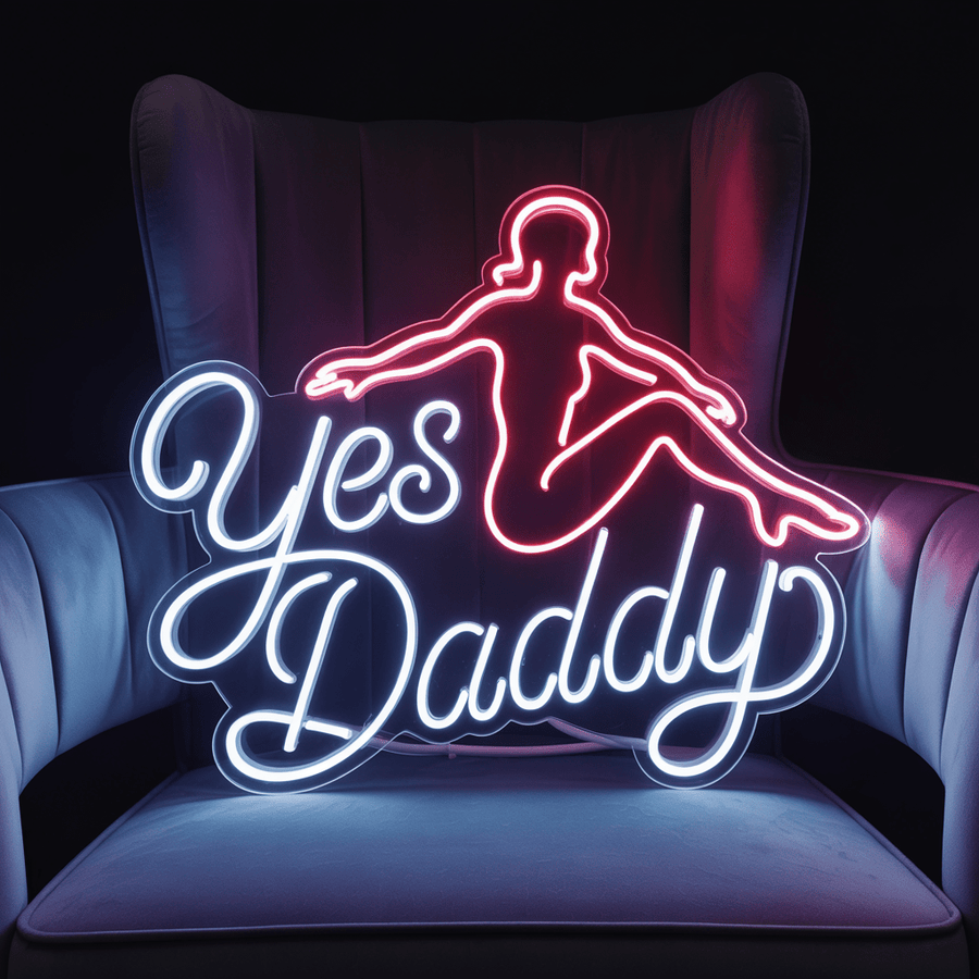 Yes Daddy Neon Sign | LED Decor For Club - NeonXpert18 inHot Pink