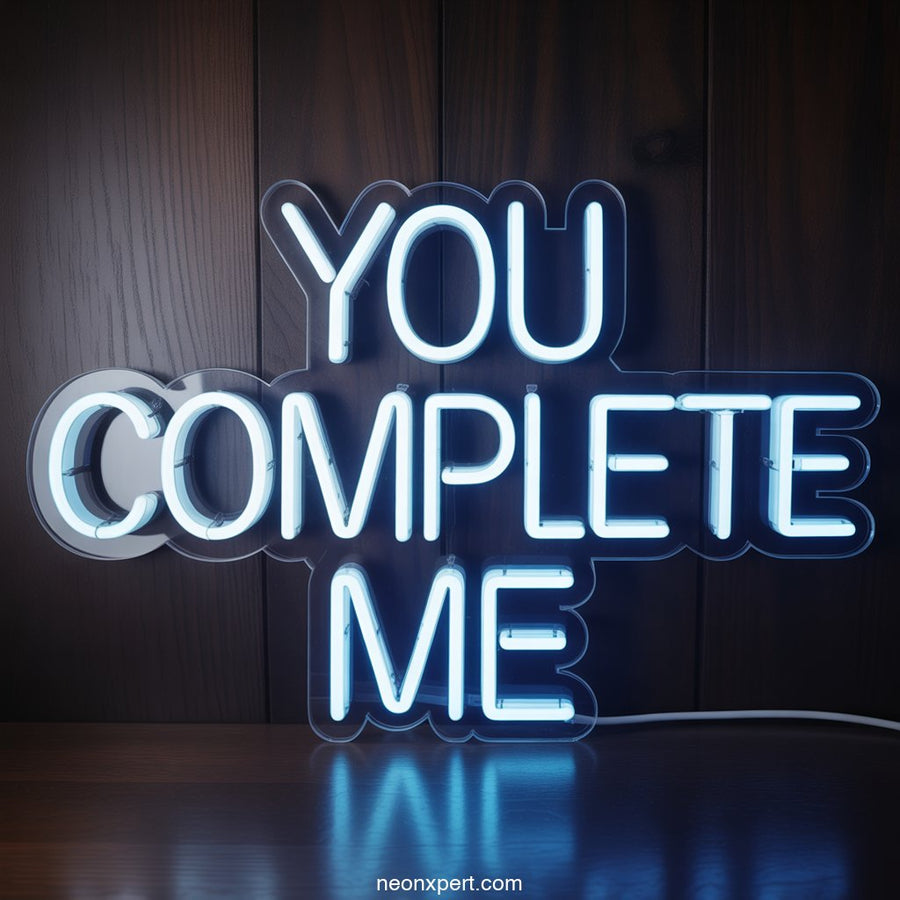 You Complete Me Neon Sign for Home Decor