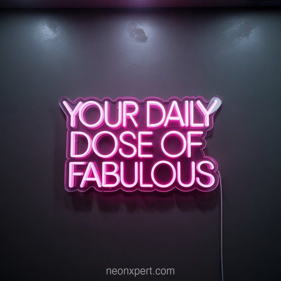 Your Daily Dose of Fabulous | Neon Light for Beauty & Hair Salon - NeonXpertSmallWhite