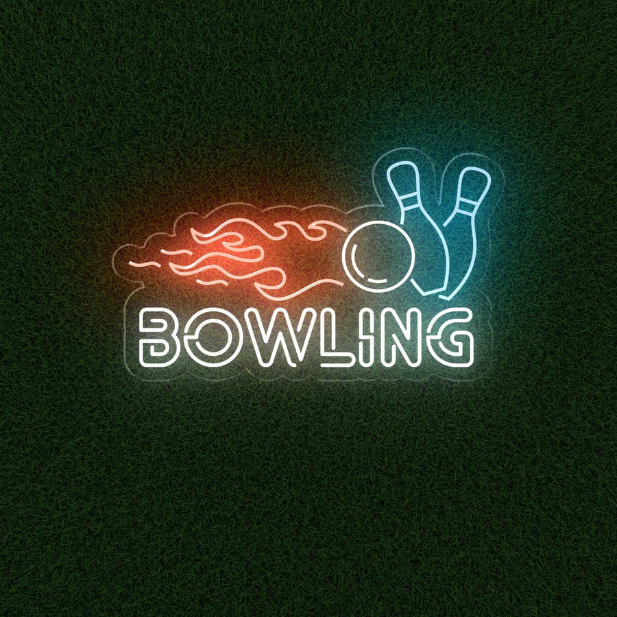 Bowling Neon Sign - Perfect for Alleys & Game Room Decor - NEONXPERT