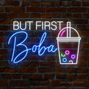 But First Boba LED Sign: Illuminating Boba Bliss for Tea Enthusiasts - NeonXpert