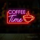 Coffee Time Neon Sign - Savor the Moment - NeonXpert