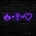 Coffee & Wine is Love Neon Sign - A Dual Delight for your Place - NeonXpert