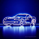 Corvette LED Neon Sign Wall Decor - NeonXpert