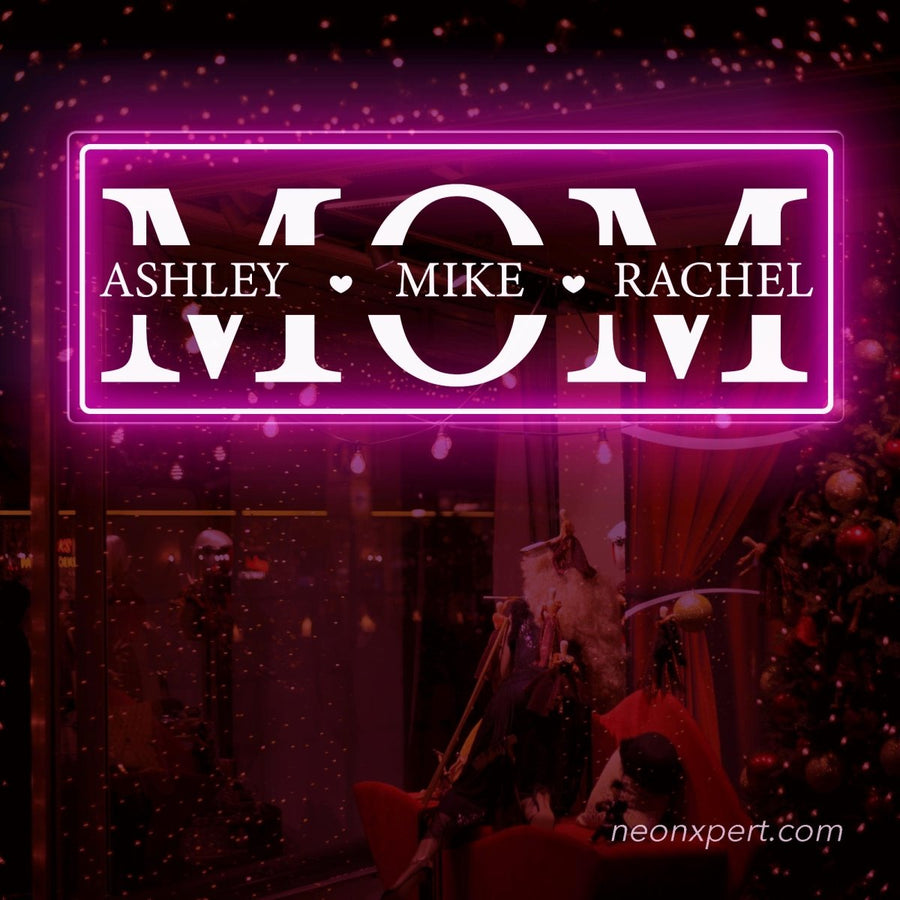 Custom Names Neon Sign - Mother's Day Gift - NeonXpert
