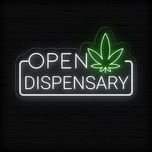 Dispensary Open Neon Sign: Illuminate Your Space with Vibrancy - NEONXPERT