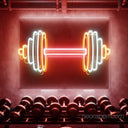 Dumbbell Neon Sign | LED Light Gym Decor - NeonXpert