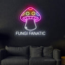Fungi Fanatic Mushroom LED Neon Sign - NeonXpert