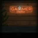 Gamer Energy LED Neon Sign: Brighten Up Your Gaming Room - NEONXPERT