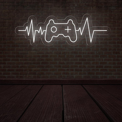 Gamer Heartbeat LED Neon Sign | Best Gaming Room Decor - NEONXPERT