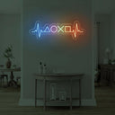 Gamer Heartbeat Neon Sign – Unique Game Room Decor - NEONXPERT