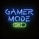 Gamer Mode On LED Neon Sign | Gaming Room Lights Decor - NEONXPERT