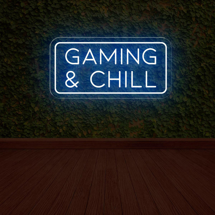 Gaming & Chill Neon Sign - Cozy Game Room Lighting - NEONXPERT