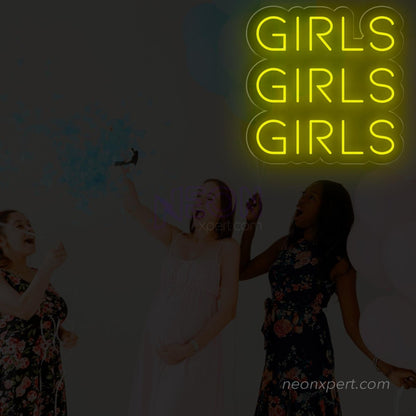 Girls Girls Girls LED Neon Sign - NeonXpert