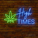 High Times Neon Sign - Laid-Back LED Decor for Relaxation Spaces - NeonXpert