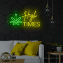 High Times Neon Sign - Laid-Back LED Decor for Relaxation Spaces - NeonXpert