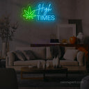High Times Neon Sign - Laid-Back LED Decor for Relaxation Spaces - NeonXpert
