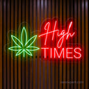 High Times Neon Sign - Laid-Back LED Decor for Relaxation Spaces - NeonXpert