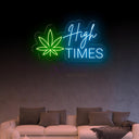 High Times Neon Sign - Laid-Back LED Decor for Relaxation Spaces - NeonXpert
