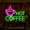 Hot Coffee Neon Sign: Brighten Your Space with Warmth - NeonXpert