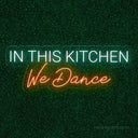 In This Kitchen We Dance Neon Sign - Heartwarming Kitchen Decor - NeonXpert