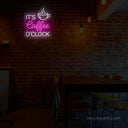 It's Coffee O'clock Neon Sign - Time for a coffee glow - NeonXpert