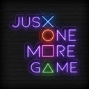 Just One More Game Neon Sign | Led Light Decor For Game Room - NEONXPERT