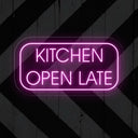 Kitchen Open Late LED Neon Sign: Illuminate Your Space - NEONXPERT