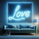 Love LED Neon Sign Ice Blue - Wall Decor - NeonXpert